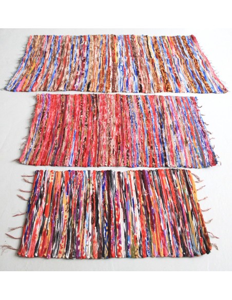 Tapis chiffon artisanal – Zen épuré