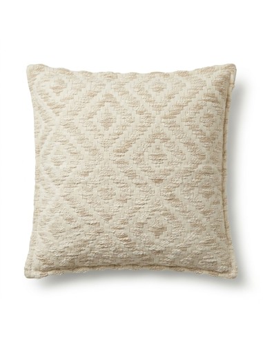 Housse de coussin géométrique – Crème neutre zen