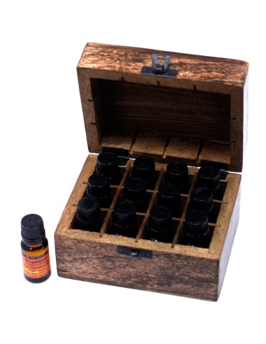 Boîte d’aromathérapie en bois – Format 12 huiles