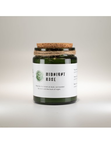 Greenman – Bougie soja Woodwick «Rose de minuit»