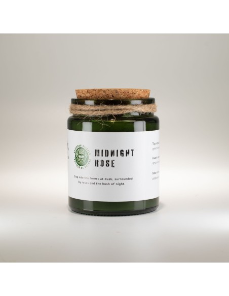 Greenman – Bougie soja Woodwick «Rose de minuit»