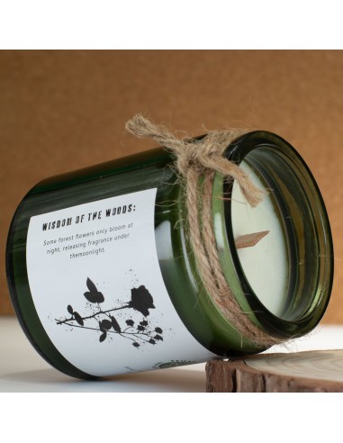 Greenman – Bougie soja Woodwick «Rose de minuit»