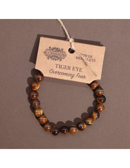 Bracelet énergétique en œil de tigre – Confiance