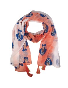 Foulard Nomad Sari – Aqua Fish corail