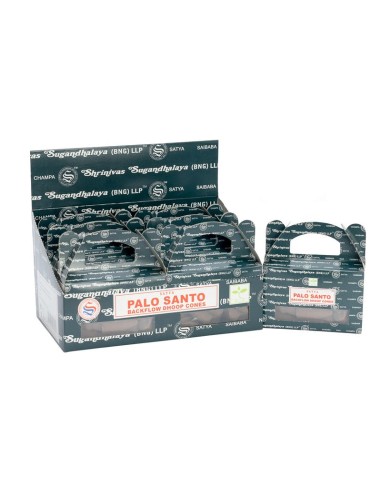 Cônes d’encens à reflux Satya – Palo Santo (boîte de 24)
