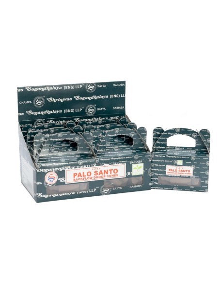 Cônes d’encens à reflux Satya – Palo Santo (boîte de 24)