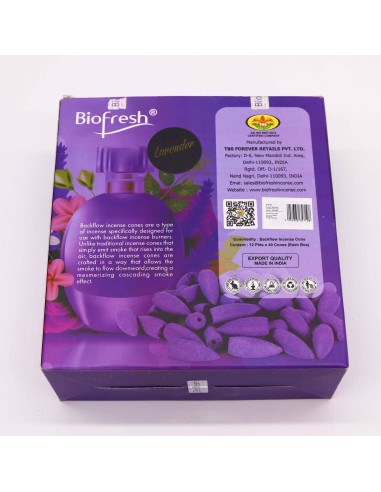 Cônes d’encens à reflux Biofresh – Lavande (40 cônes)