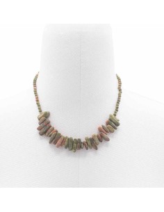 Collier Longstone en agate mousse – Renouveau