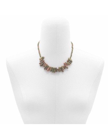 Collier Longstone en agate mousse – Renouveau