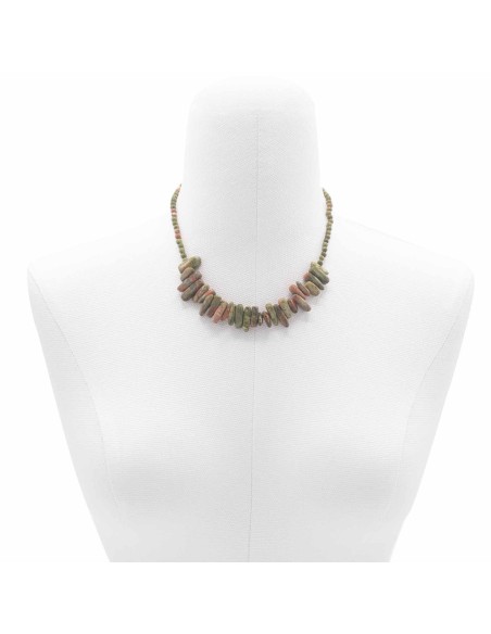 Collier Longstone en agate mousse – Renouveau
