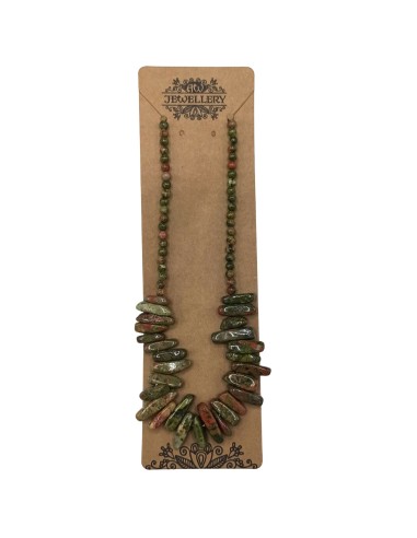 Collier Longstone en agate mousse – Renouveau