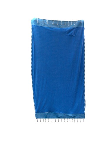 Serviette?paréo en coton – Bleu ciel