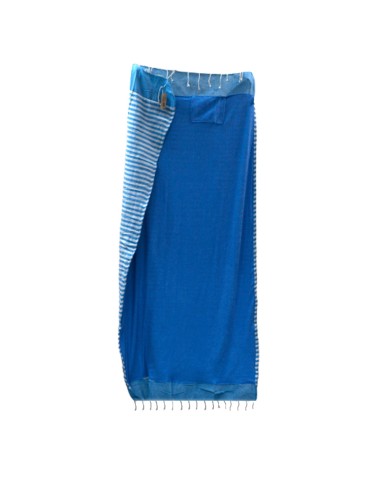 Serviette?paréo en coton – Bleu ciel