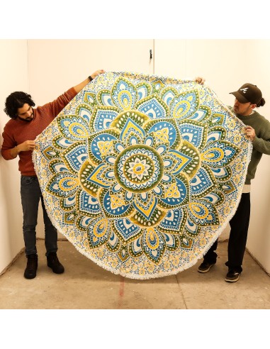 Mandala textile géant – Vibrations solaires