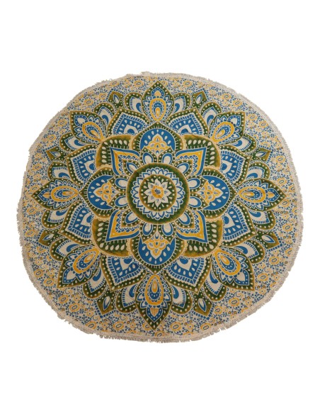 Mandala textile géant – Vibrations solaires