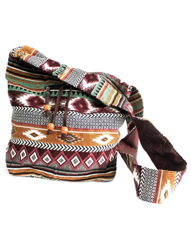 Sac étudiant jacquard – Chocolat