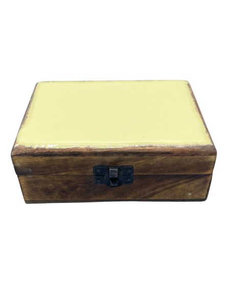 Boîte moyenne émaillée en céramique - 15×10×6 cm - Béton