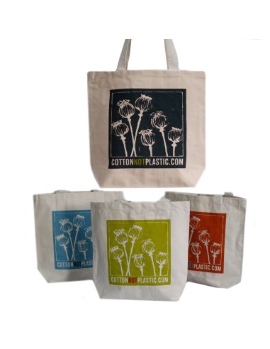 Sac shopper – Têtes de pavot (motifs assortis)