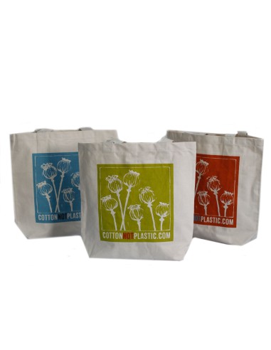Sac shopper – Têtes de pavot (motifs assortis)