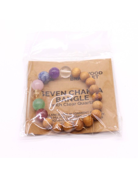 Bracelet cèdre – 7 chakras
