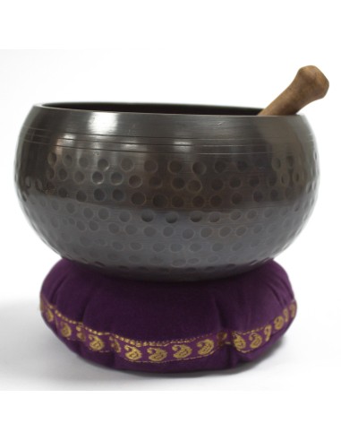 Coussin en velours pour bol tibétain – Confort zen