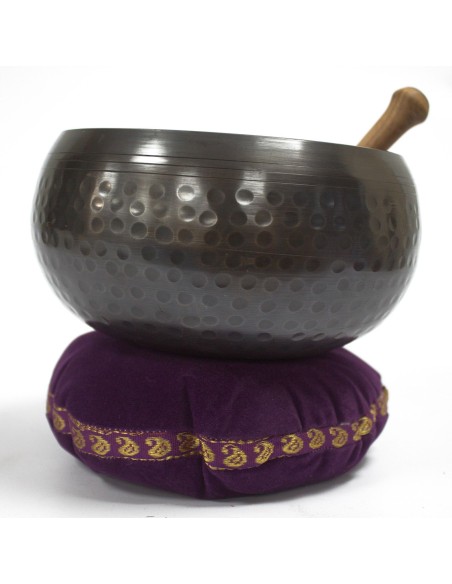 Coussin en velours pour bol tibétain – Confort zen