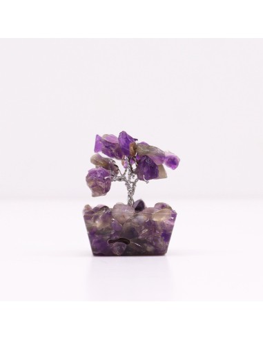 Mini arbre de pierres – Améthyste & orgonite