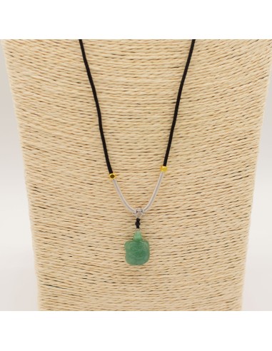 Collier en jade naturel – Tortue de sagesse