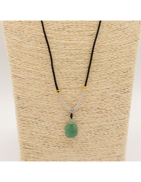 Collier en jade naturel – Tortue de sagesse