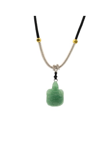 Collier en jade naturel – Tortue de sagesse