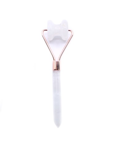 Rouleau facial en cristal de roche – Soin zen