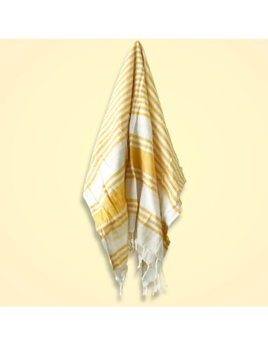 Serviette spa hammam – Jaune aurore