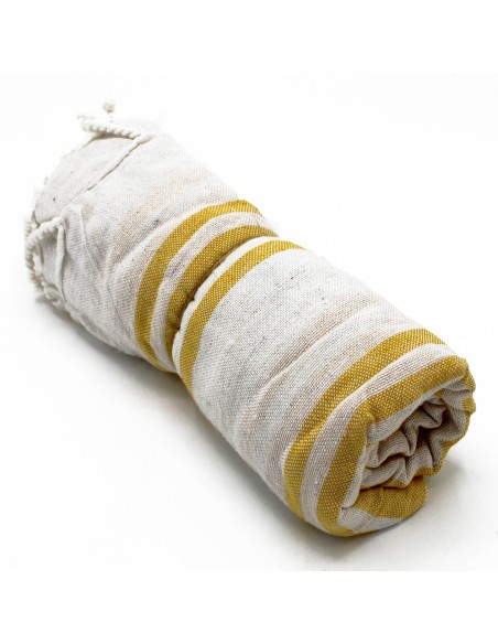 Serviette spa hammam – Jaune aurore
