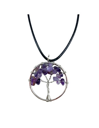 Pendentif Arbre de Vie en améthyste – Intuition