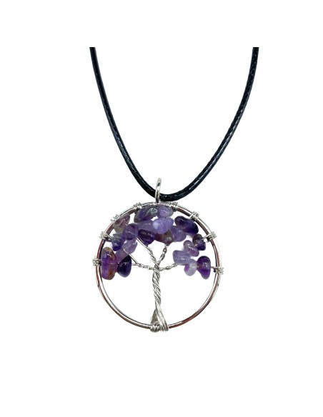 Pendentif Arbre de Vie en améthyste – Intuition