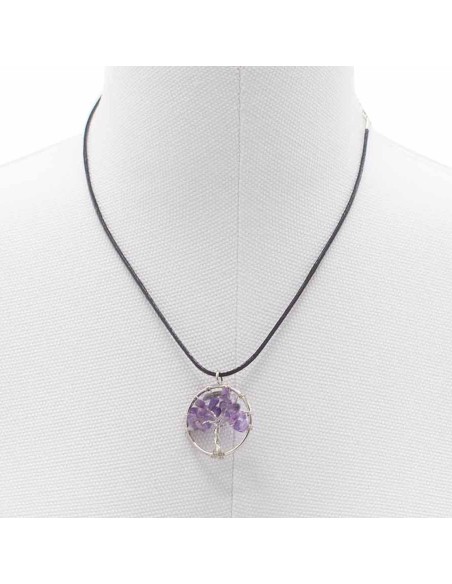 Pendentif Arbre de Vie en améthyste – Intuition