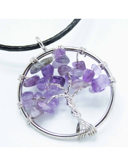 Pendentif Arbre de Vie en améthyste – Intuition