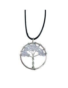 Pendentif Arbre de Vie en cristal de roche – Clarté
