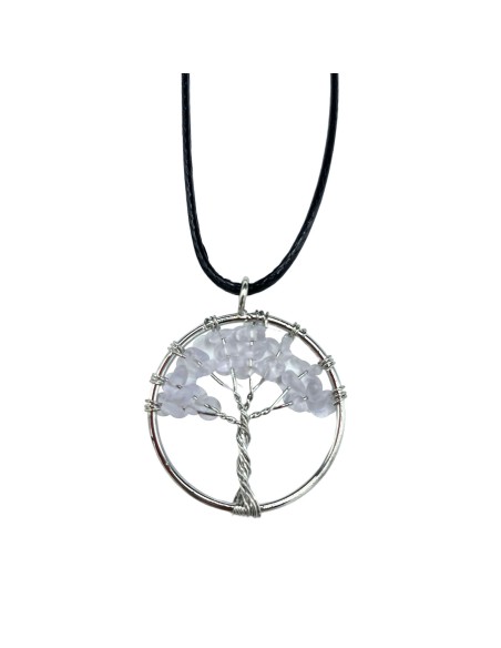 Pendentif Arbre de Vie en cristal de roche – Clarté