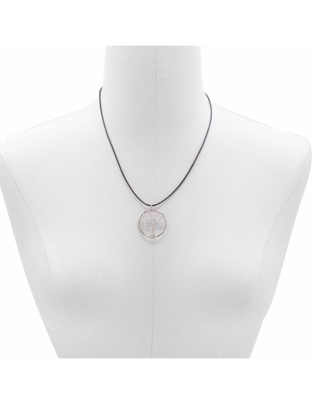 Pendentif Arbre de Vie en cristal de roche – Clarté