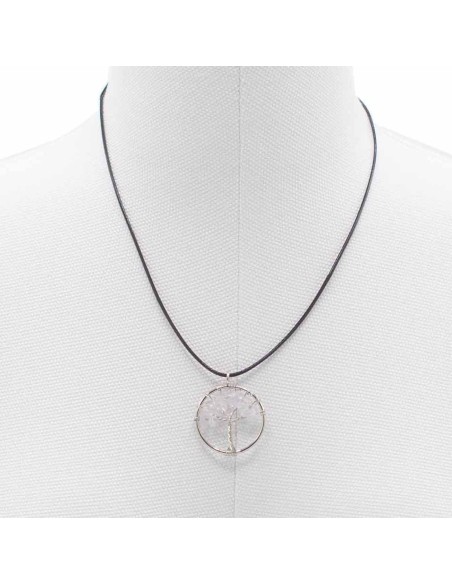 Pendentif Arbre de Vie en cristal de roche – Clarté
