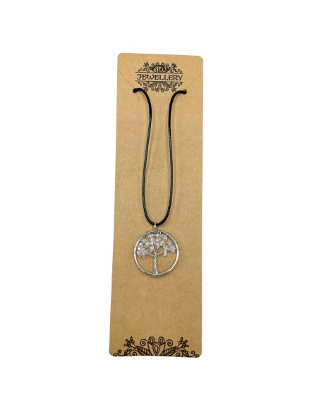 Pendentif Arbre de Vie en cristal de roche – Clarté