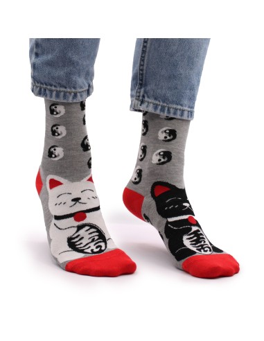 Chaussettes en bambou Hop Hare – Chat porte-chance (S/M)