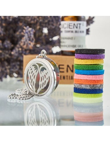 Collier diffuseur d’aromathérapie – Ailes d’ange