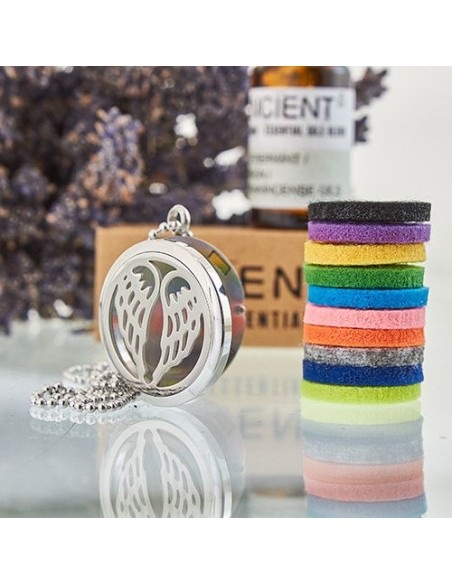 Collier diffuseur d’aromathérapie – Ailes d’ange