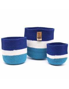 Paniers en jute avec œil protecteur – Organisation zen