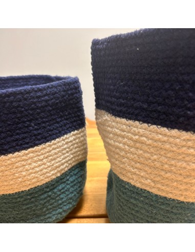 Paniers en jute avec œil protecteur – Organisation zen