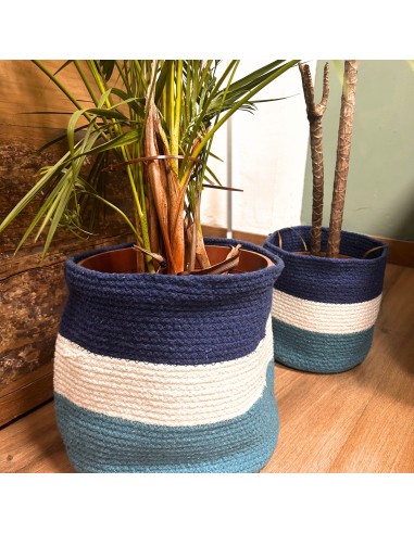 Paniers en jute avec œil protecteur – Organisation zen