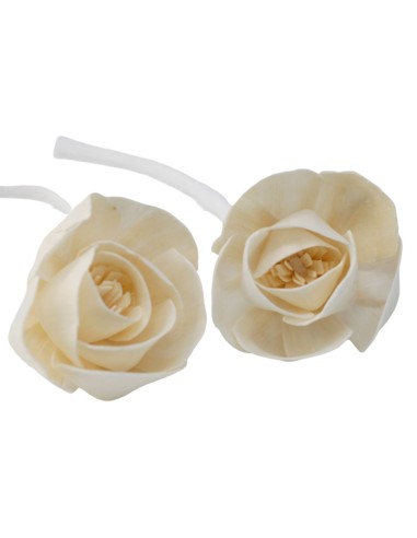Diffuseur décoratif à fleurs naturelles – Rose grande sur corde