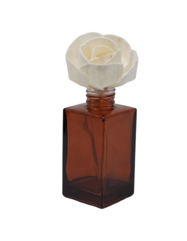 Diffuseur décoratif à fleurs naturelles – Rose grande sur corde